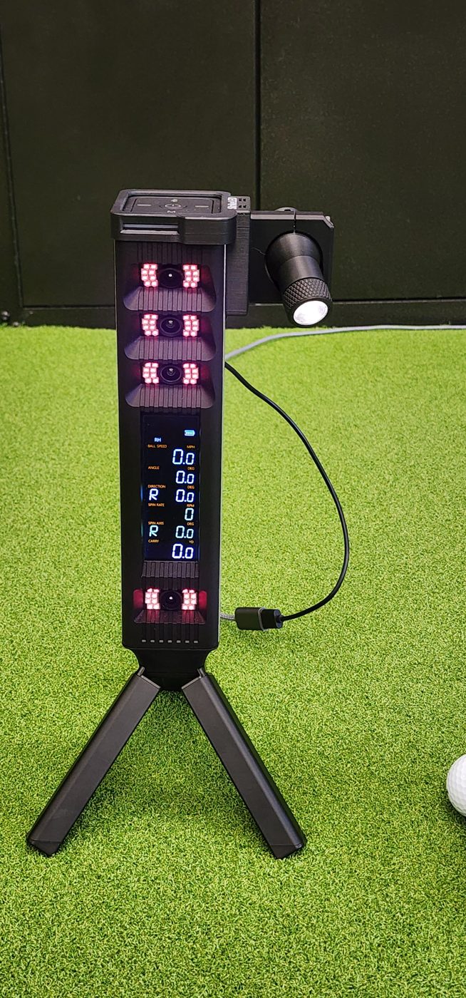 StrikeLED mounted on a Square launch monitor, photo 2